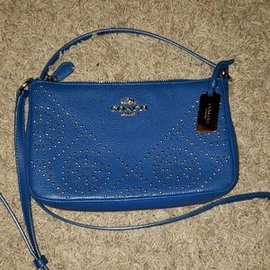 Dark blue Coach purse